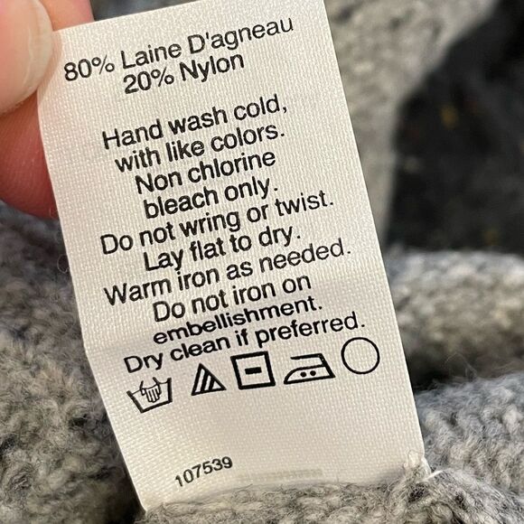 EUC J. Crew Sweater with Beaded Neckline Sz. XS - Picture 4 of 6